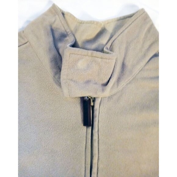 1/4 Zip Pullover Sweatshirt Mens Size XL Izod International Tour GMAC Beige - Picture 8 of 13